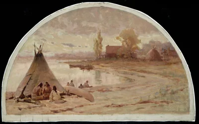 Kinzie House, Near Fort Dearborn, 1804, 1900